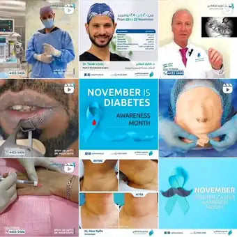 Medical clinic: an Instagram grid we designed