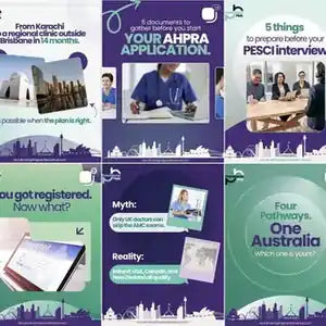 Healthcare recruitment: an Instagram grid we designed